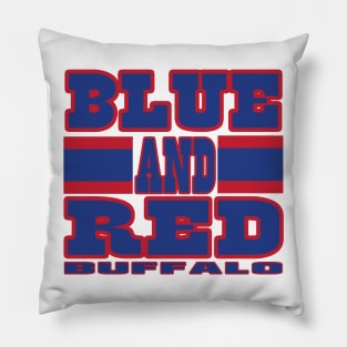 Buffalo LYFE Blue and Red Football Colors! Pillow