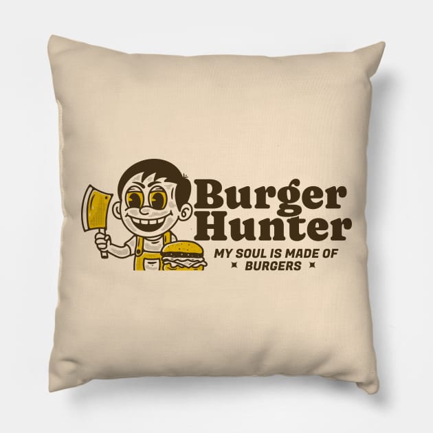 Burger Hunter Pillow by adipra std