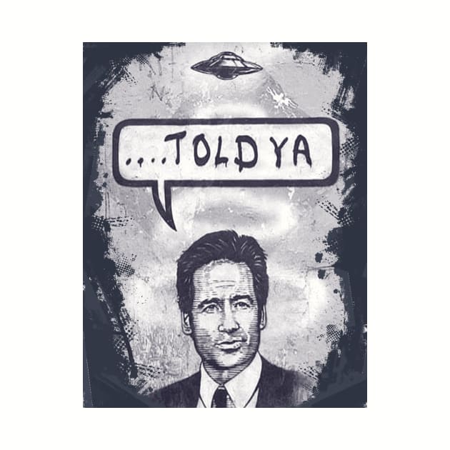 Mulder X Files UFO UAP Phenomenon Told Ya by InterstellarTees