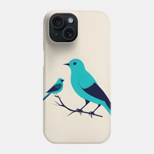 Blue Bird Teal Phone Case