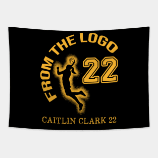 from the logo Caitlin Clark 22 Tapestry