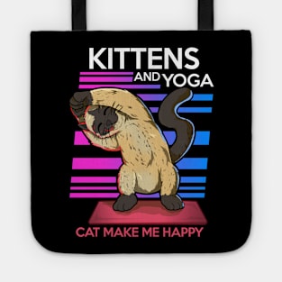 animal yoga cat cute and funny namaste Tote