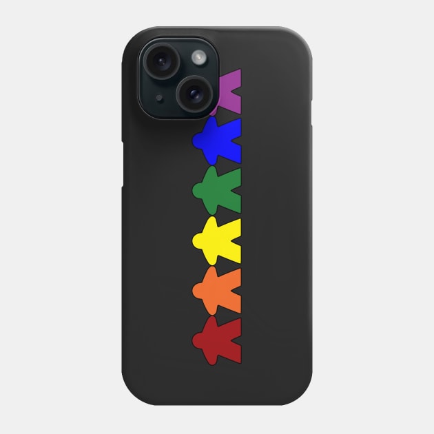 Gay Pride Meeples Phone Case by Basilisk