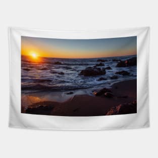 Pacific Coastal Sunset Tapestry