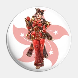 Overwatch Mei Hong Kong Flower Pin