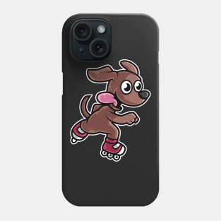 Dog Retro Roller Skate product Phone Case