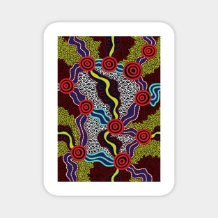 Aboriginal Art New Dots Magnet