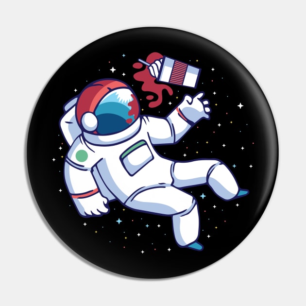 Astronaut Frappuccino Pin by BamBam