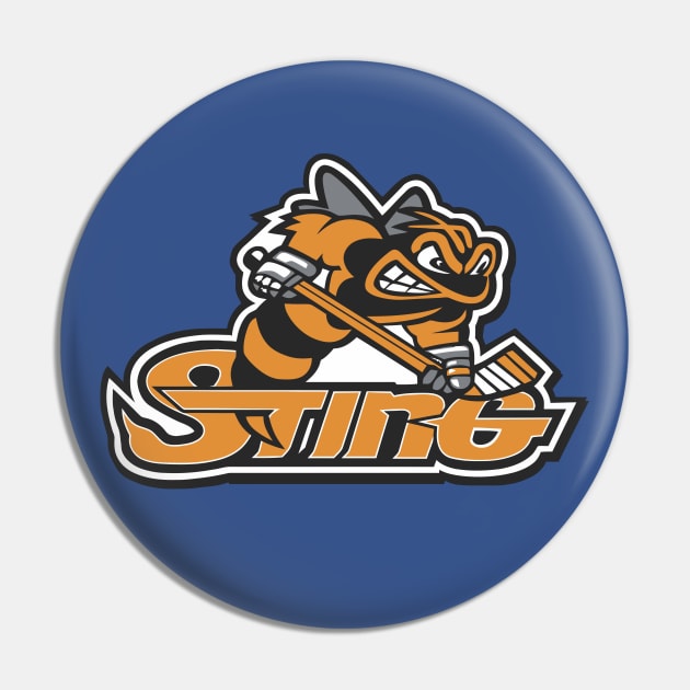 Sting Hockey Logo Pin by DavesTees