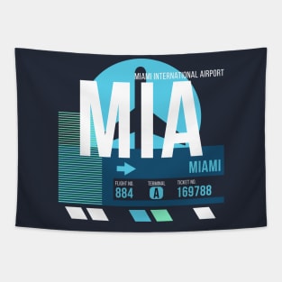 Miami (MIA) Airport // Sunset Baggage Tag Tapestry