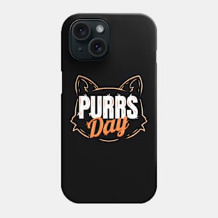 Logo Cat Head Outline On Purrsday Phone Case