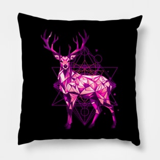 Geometric Deer Pillow