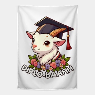 Graduation goat Tapestry