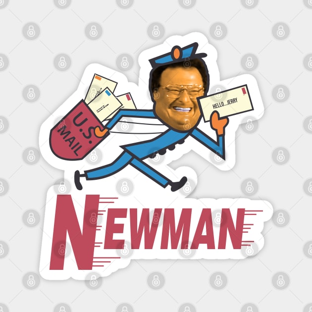 Mr Zip Postman Newman Hello  /// 90s FanArt Magnet by darklordpug