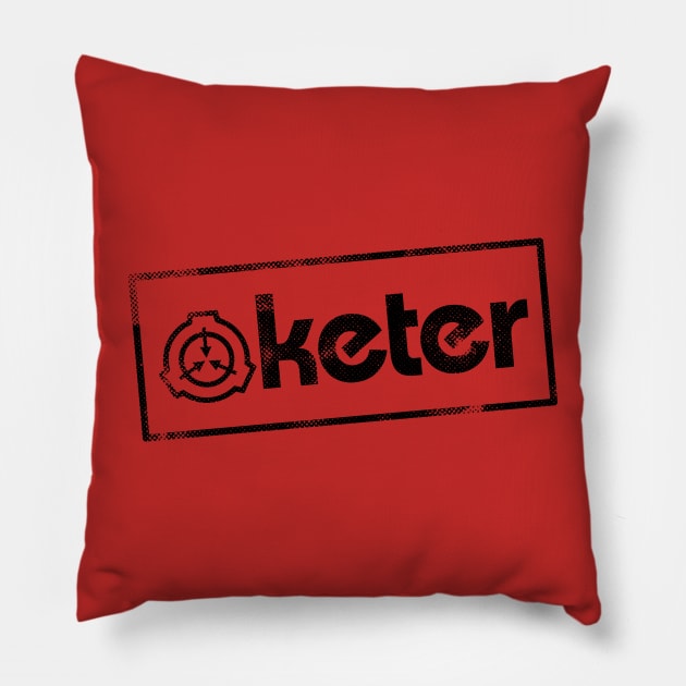 Keter SCP Foundation Object Class Pillow by Opal Sky Studio