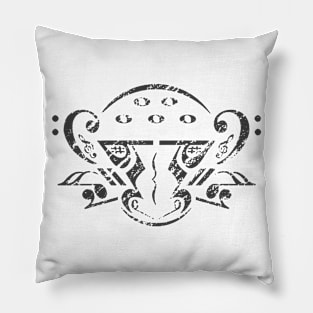 Black Cheetah Music Logo (Charcoal) Pillow