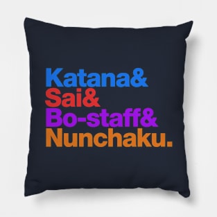 Teenage Mutant Ninja Weapons Pillow