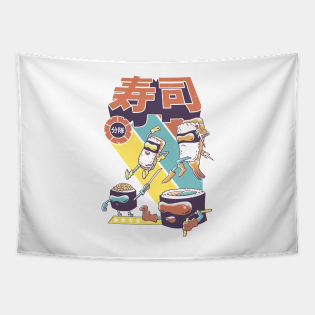 Sushi Sentai Tapestry by Vincent Trinidad Art