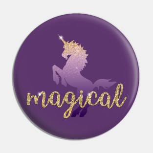 MAGICAL Purple Unicorn Pin