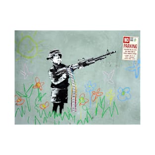 Banksy Crayon Boy Art T-Shirt