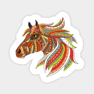 Horse Ethnic Pattern Magnet