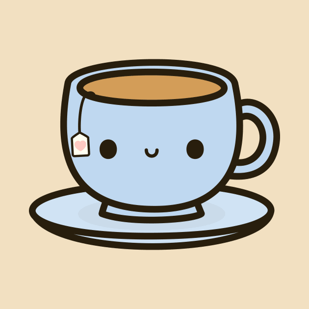 Cute cup of tea by peppermintpopuk