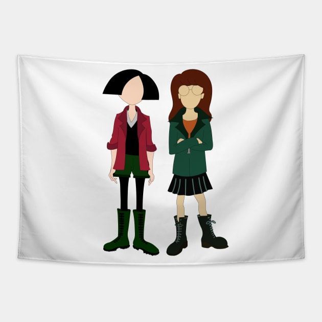 Daria & Jane Tapestry by ShayliKipnis