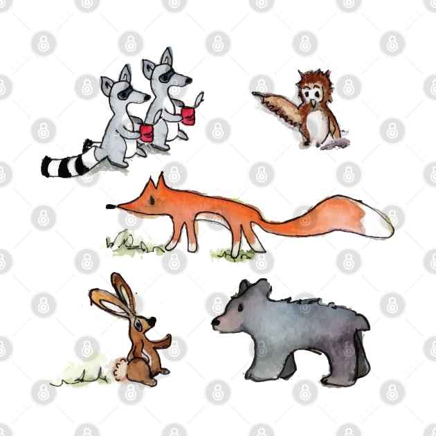 Woodland animal sticker Bundle Pack by ROEDERcraft