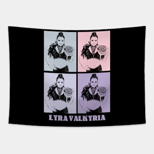 Lyra Valkyria Wrestling Pop Art Tapestry