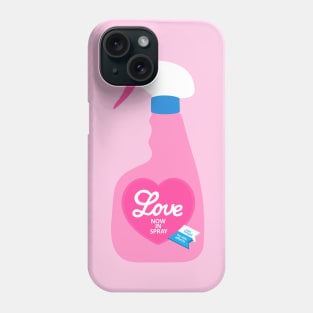 Pink Love in spray Phone Case
