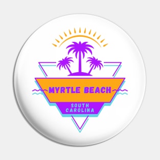 Myrtle Beach South Carolina Vibes 80's Souvenirs Pin