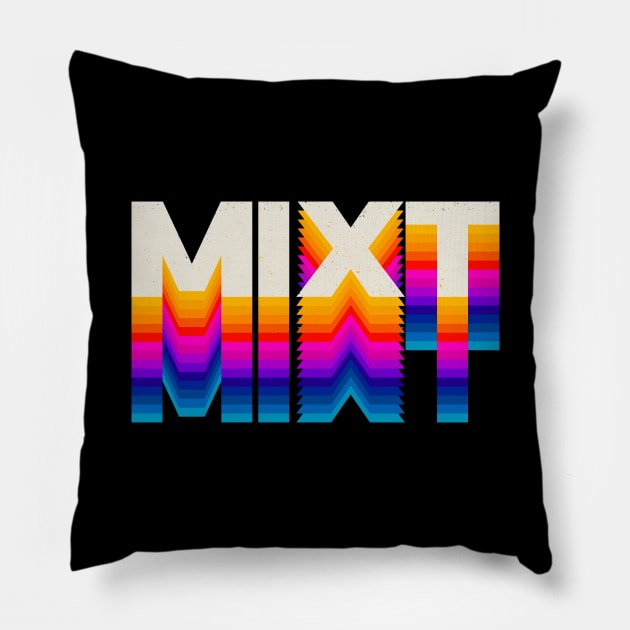 4 Letter Words - Mixt Pillow by DanielLiamGill