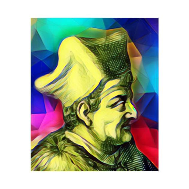 Lorenzo Valla Colourful Portrait | Lorenzo Valla Artwork 7 by JustLit