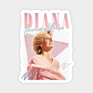 Princess Diana - 90s Retro Aesthetic Fan Design Magnet