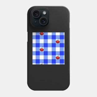 Gingham With Cherries Phone Case