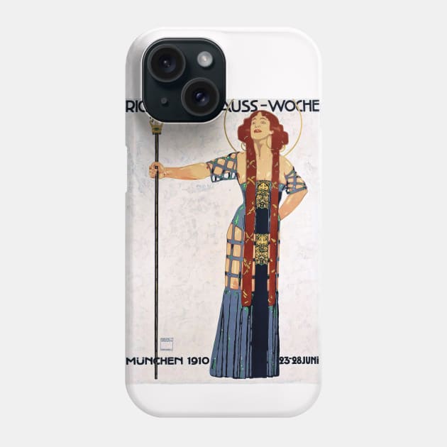 Strauss concert poster Phone Case by UndiscoveredWonders