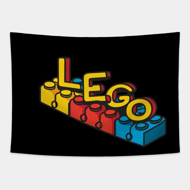 Master Builder Lego Brick Kids Design Tapestry by A Floral Letter Capital letter A | Monogram, Sticker