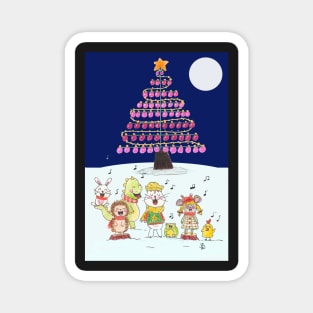 Let's sing Christmas carols together Magnet