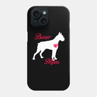 Boxer terrier mom   cute mother's day t shirt for dog lovers Phone Case