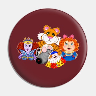 The Christmas Toy Scribble Illustration Pin