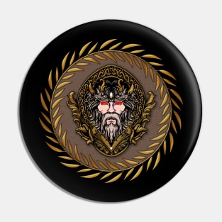 Zeus in the colors of gold and black. Pin