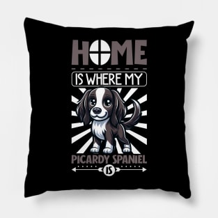 Home is with my Picardy Spaniel Pillow