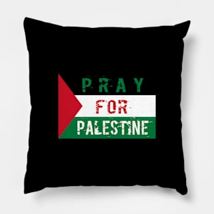 Pray for Palestine Flag Artwork Pillow