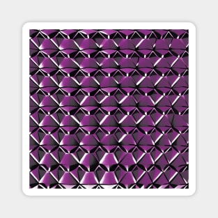 3D Geometric Polygon (Magenta) Magnet