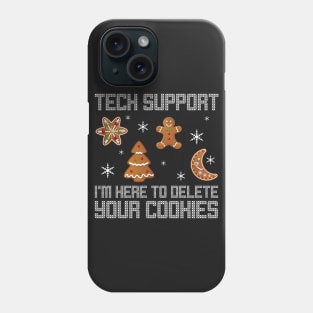 Funny Christmas Tech Support Shirt Computer Progra Phone Case