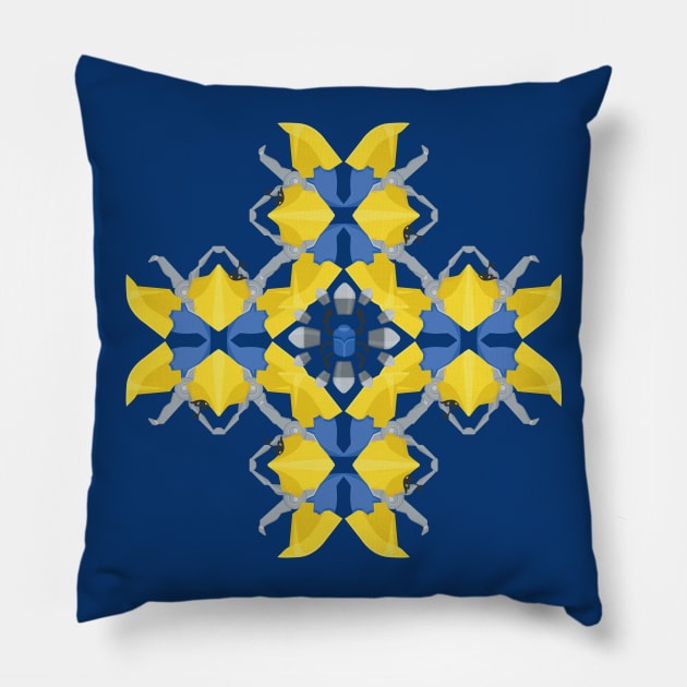 Pharah Inspired Pattern Pillow by ToriSipes