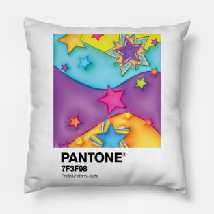 Pantone Pride Starry Night Portrait Pillow