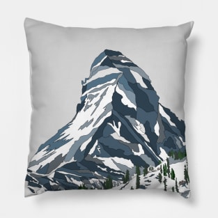 The Matterhorn in Winter Pillow