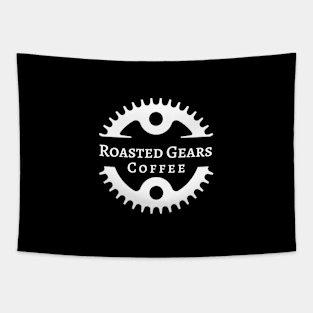 Roasted Gears Inverted Logo Corner Tee Tapestry