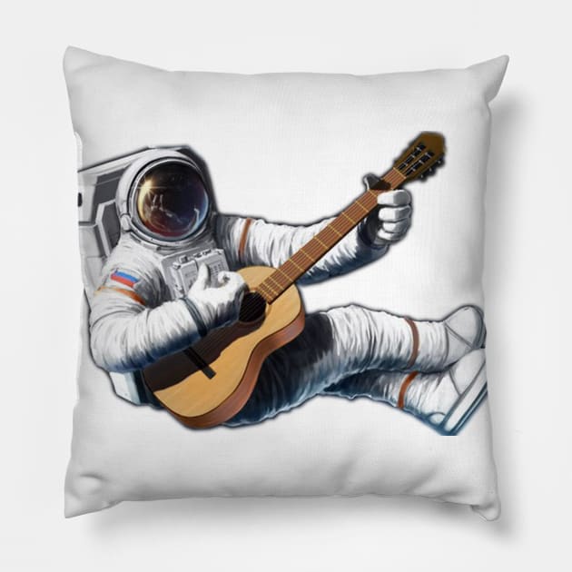 True guitar player Pillow by Space heights